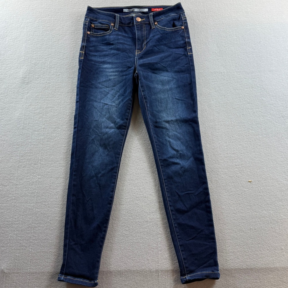 Celebrity Pink The Rider Jeans Women 3/26 Blue Mid Rise Skinny Stretch 26x26
